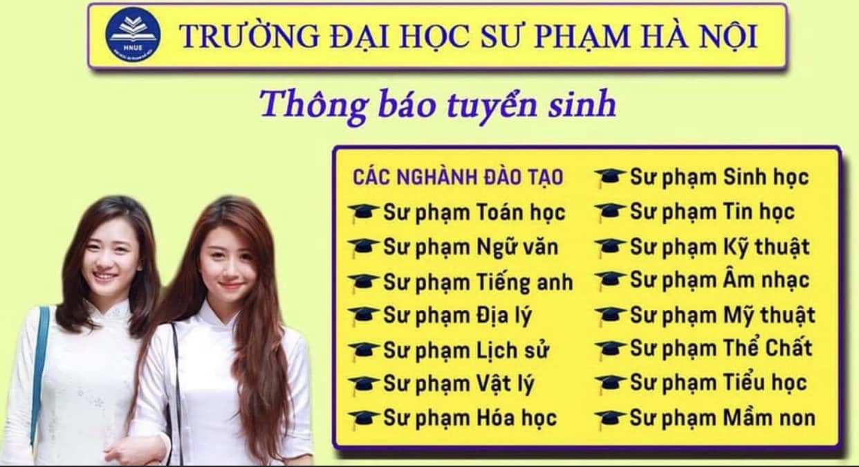 Thông Tin Tuyển Sinh Đại Học Sư Phạm Hà Nội 2024 Cập Nhật Đầy Đủ Và