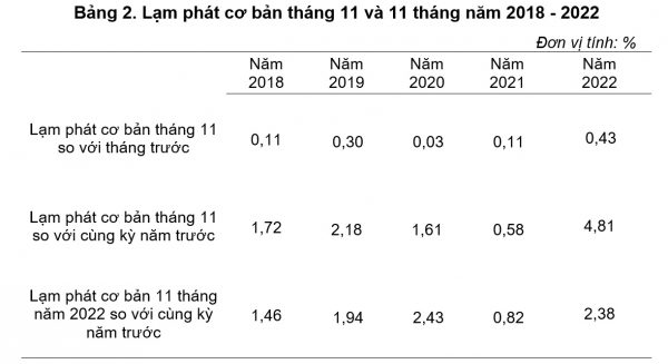 Chỉ số giá tiêu dùng tháng 11, một số nguyên nhân làm tăng, giảm CPI 11 tháng năm 2022 - Ảnh 5.