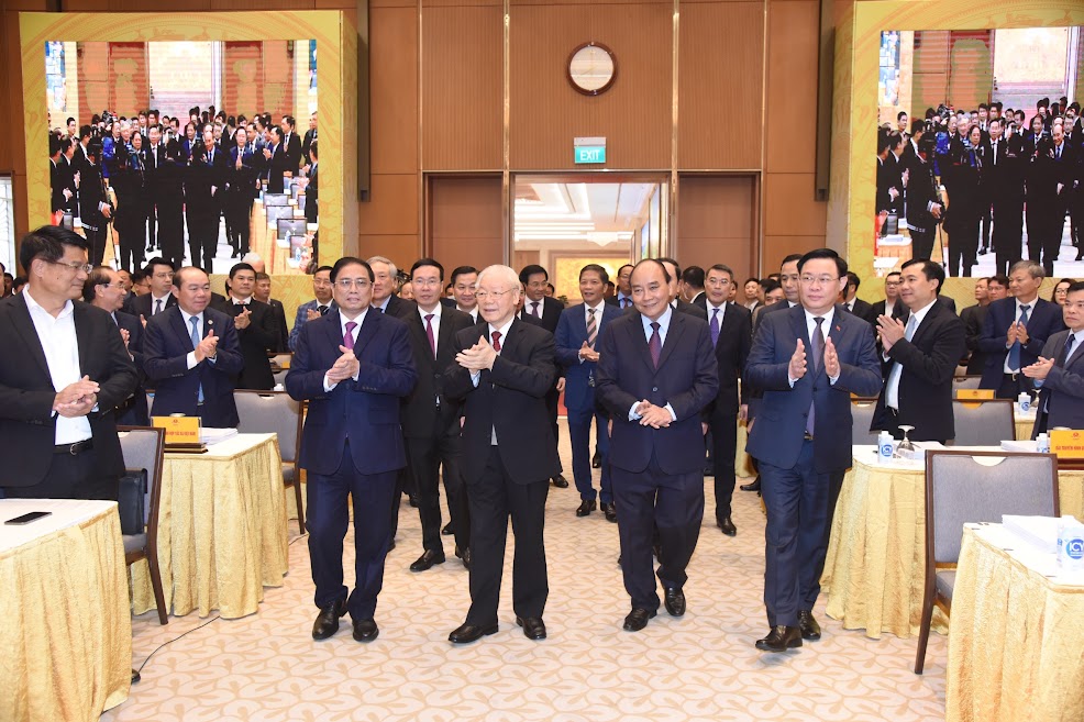 Tổng Bí thư Nguyễn Phú Trọng: Năm 2022 đạt nhiều thành tích và tiến bộ hơn năm 2021 - Ảnh 1.