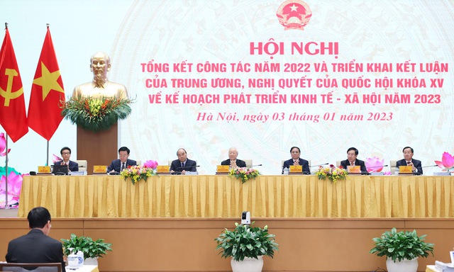 Tổng Bí thư Nguyễn Phú Trọng: Năm 2022 đạt nhiều thành tích và tiến bộ hơn năm 2021 - Ảnh 2.
