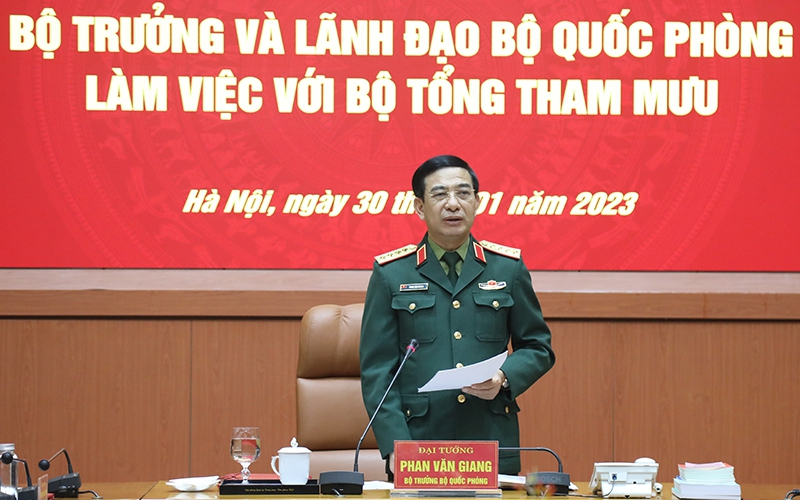 Đại tướng Phan Văn Giang: Năm 2023 là “Năm điều chỉnh tổ chức lực lượng”