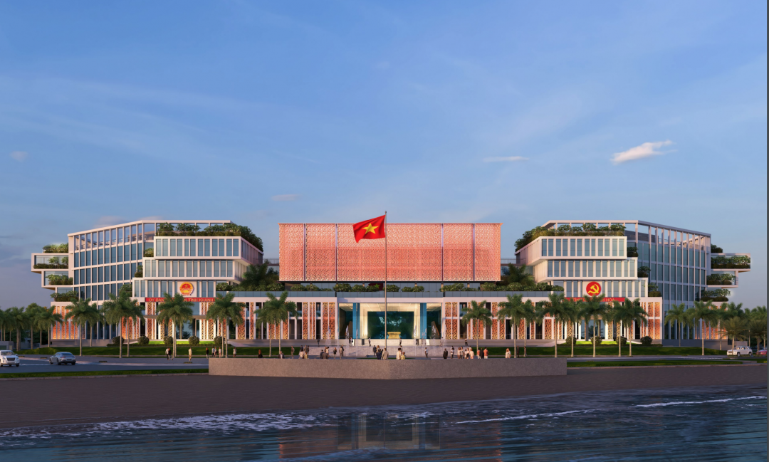 Tỉnh ủy, HĐND, UBND tỉnh Khánh Hòa đầu tư gần 550 tỷ xây trụ sở mới hướng về Trường Sa - Ảnh 2.