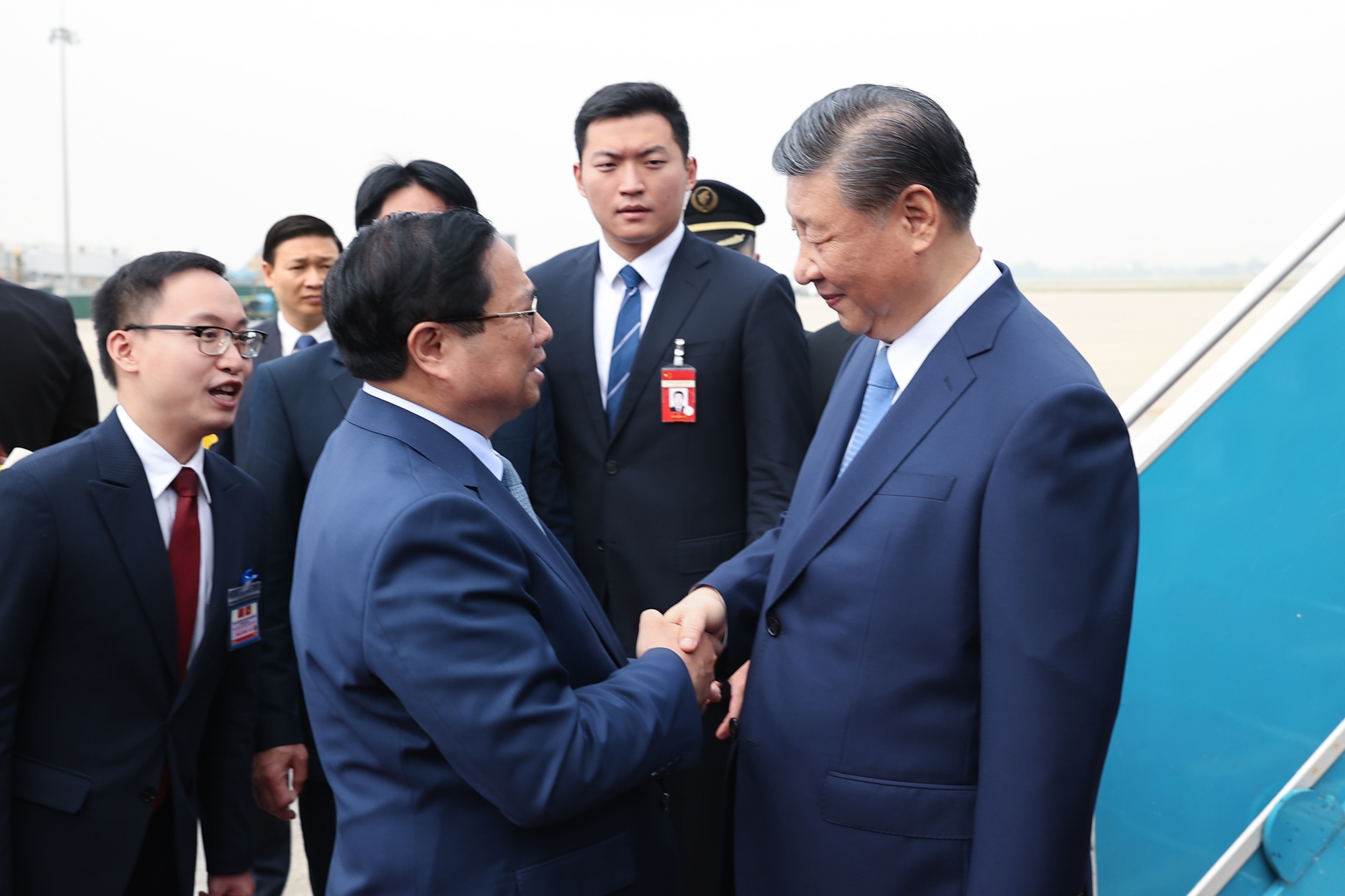 Thủ tướng Chính phủ Phạm Minh Chính đón Tổng Bí thư, Chủ tịch nước Trung Quốc Tập Cận Bình- Ảnh 2.