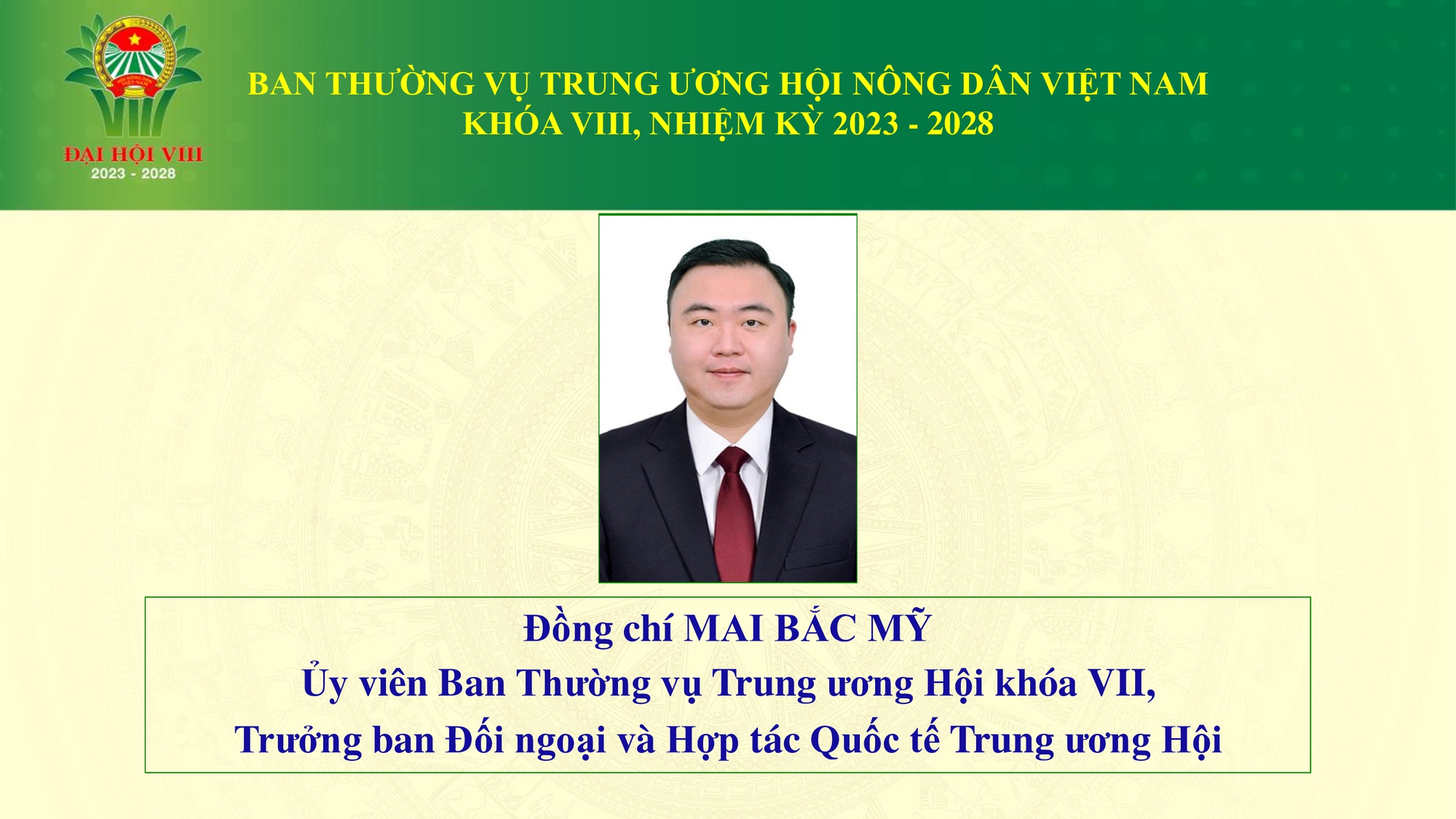 Danh sách Ban Thường vụ Trung ương Hội Nông dân Việt Nam khoá VIII- Ảnh 11.