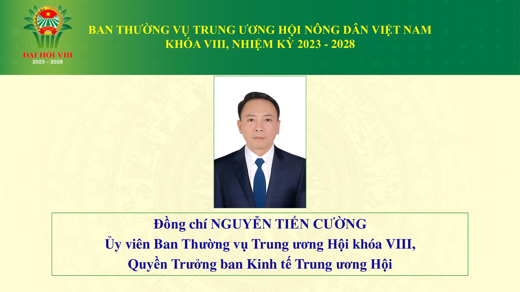 Danh sách Ban Thường vụ Trung ương Hội Nông dân Việt Nam khoá VIII- Ảnh 13.