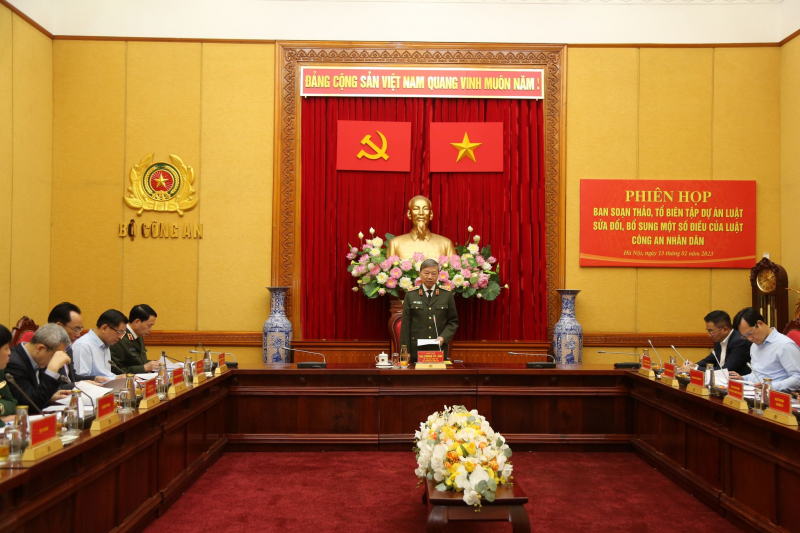Đại tướng Tô Lâm là Trưởng ban soạn thảo Luật sửa đổi, bổ sung một số điều của Luật Công an nhân dân - Ảnh 2.
