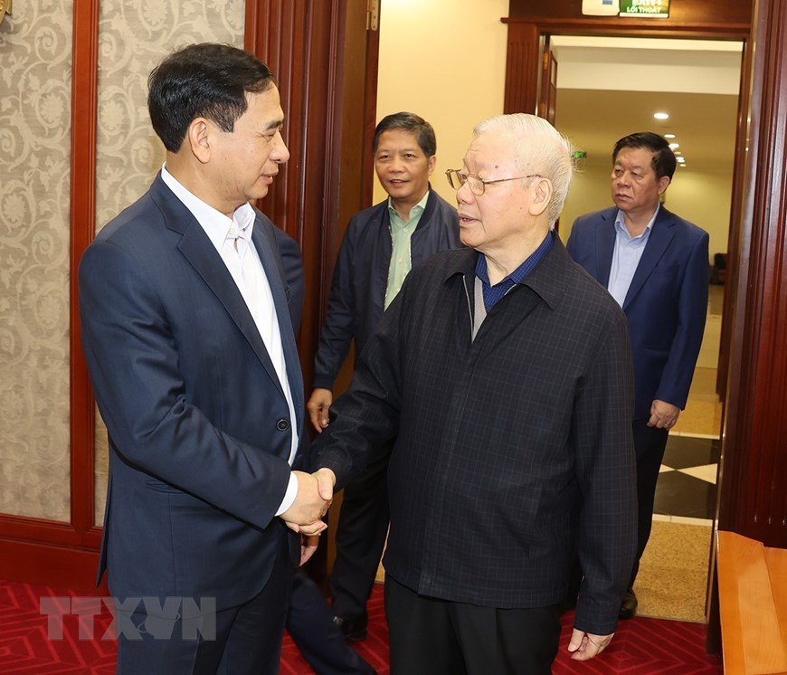 Tổng Bí thư Nguyễn Phú Trọng chủ trì họp Bộ Chính trị, Ban Bí thư - Ảnh 2.