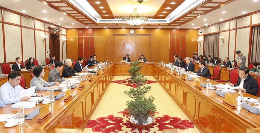 Tổng Bí thư Nguyễn Phú Trọng chủ trì họp Bộ Chính trị, Ban Bí thư - Ảnh 4.