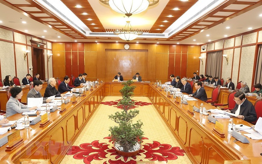 Tổng Bí thư Nguyễn Phú Trọng chủ trì họp Bộ Chính trị, Ban Bí thư - Ảnh 5.