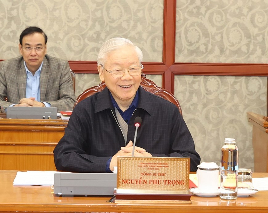 Tổng Bí thư Nguyễn Phú Trọng chủ trì họp Bộ Chính trị, Ban Bí thư - Ảnh 6.