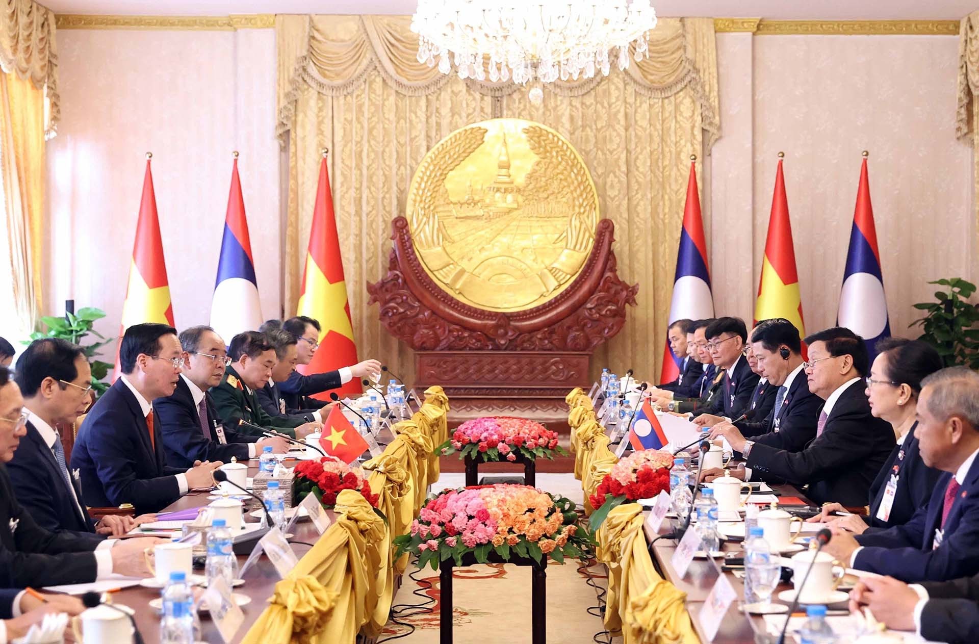 Chuyến thăm Lào của Chủ tịch nước Võ Văn Thưởng có ý nghĩa đặc biệt - Ảnh 3.