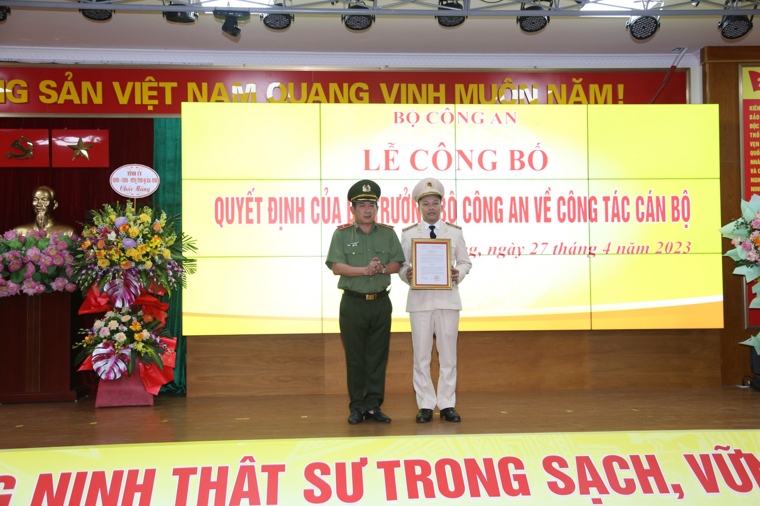 Bộ Công an điều động, chỉ định nhân sự Công an tỉnh Quảng Ninh - Hình ảnh 1.