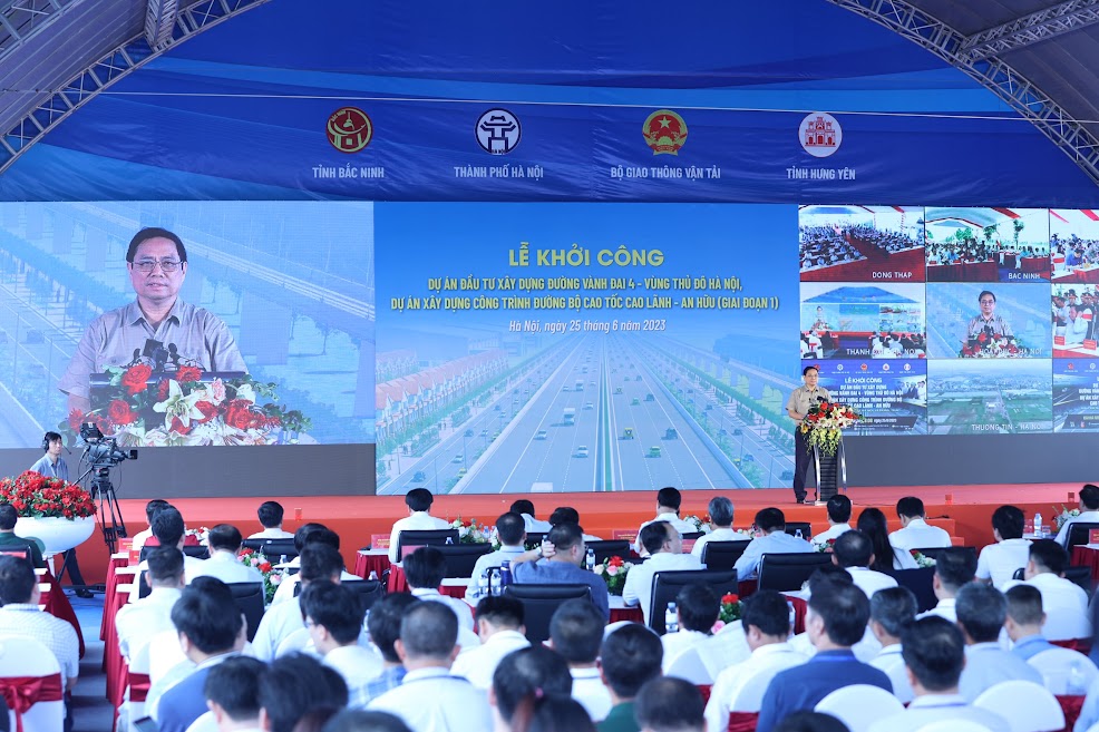 Thủ tướng phát lệnh khởi công xây dựng đường Vành đai 4 - Vùng Thủ đô Hà Nội - Ảnh 5.