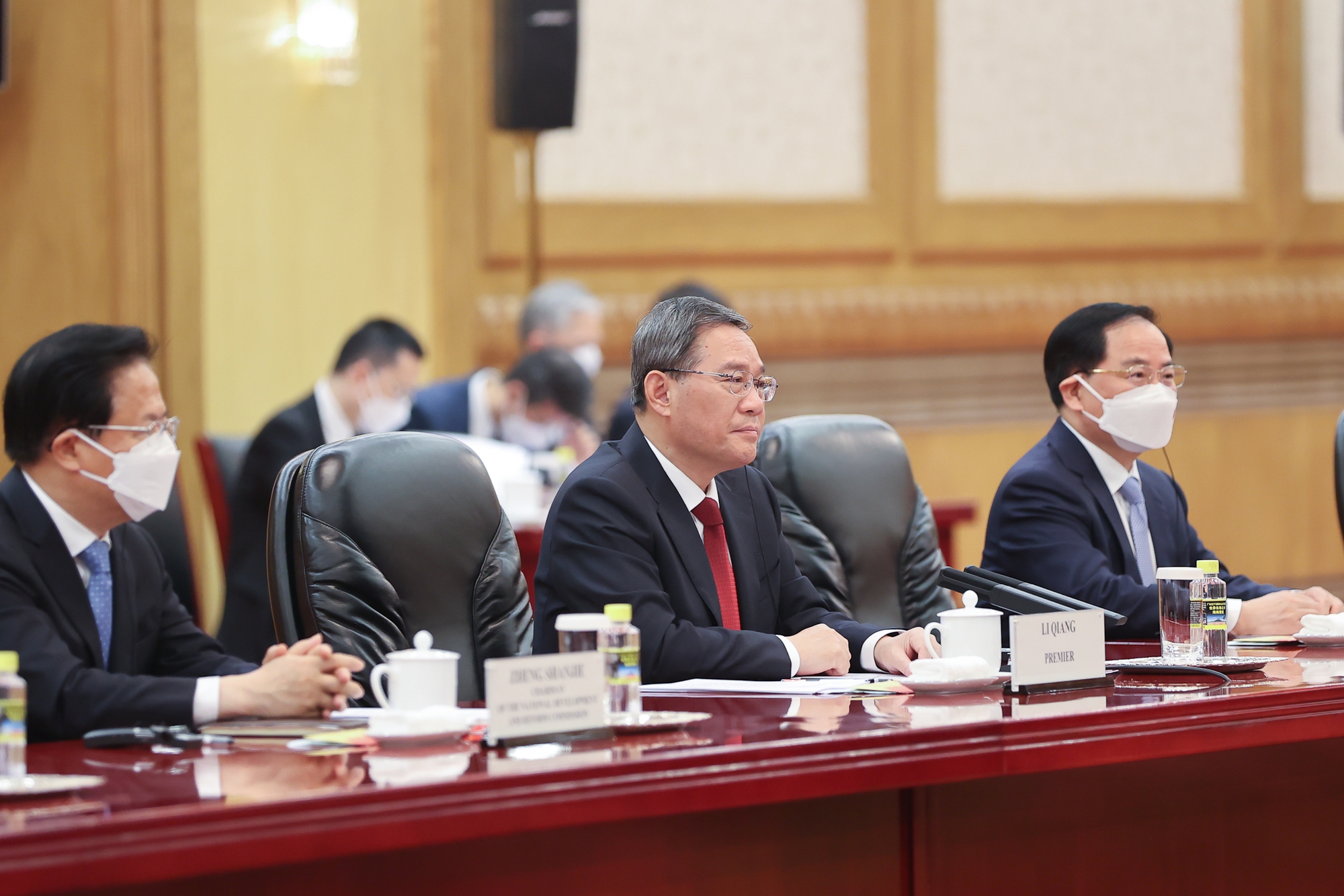 Thủ tướng Trung Quốc Lý Cường đón và hội đàm với Thủ tướng Phạm Minh Chính - Ảnh 10.