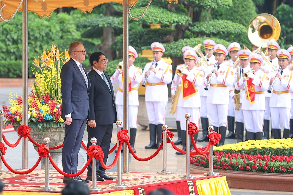 Thủ tướng Phạm Minh Chính đón, hội đàm với Thủ tướng Australia Anthony Albanese - Ảnh 4.