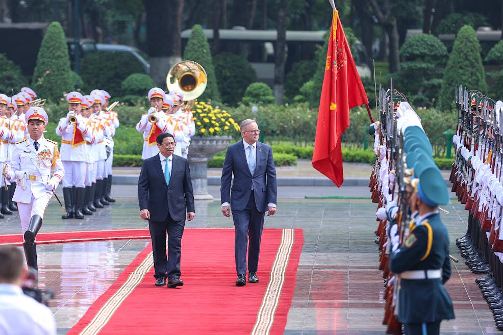 Thủ tướng Phạm Minh Chính đón, hội đàm với Thủ tướng Australia Anthony Albanese - Ảnh 6.