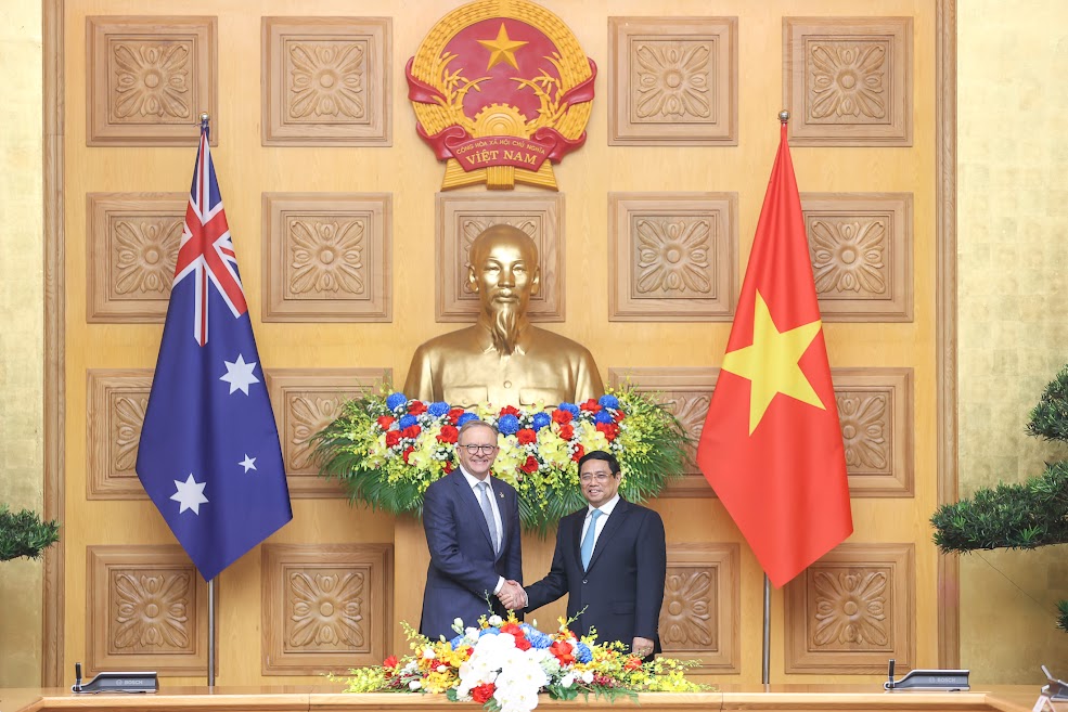 Thủ tướng Phạm Minh Chính đón, hội đàm với Thủ tướng Australia Anthony Albanese - Ảnh 10.
