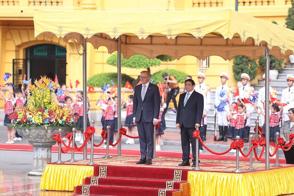 Thủ tướng Phạm Minh Chính đón, hội đàm với Thủ tướng Australia Anthony Albanese - Ảnh 5.