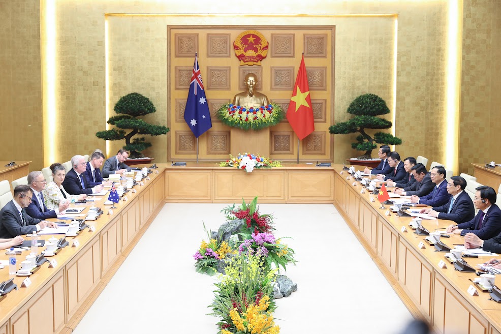 Thủ tướng Phạm Minh Chính đón, hội đàm với Thủ tướng Australia Anthony Albanese - Ảnh 13.