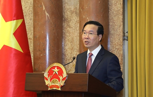 Chủ tịch nước Võ Văn Thưởng trao quyết định thăng quân hàm Thượng tướng Quân đội nhân dân Việt Nam - Ảnh 3.