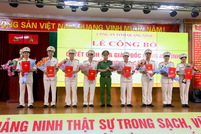 Giám đốc Công an tỉnh Quảng Ninh điều động, bổ nhiệm lãnh đạo 11 đơn vị - Ảnh 1.
