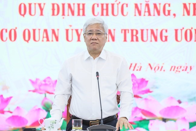 Công bố Quyết định của Bộ Chính trị về tổ chức bộ máy của Cơ quan Ủy ban Trung ương MTTQ Việt Nam - Ảnh 1.