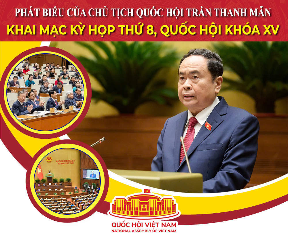 Phát biểu của Chủ tịch Quốc hội Trần Thanh Mẫn khai mạc Kỳ họp thứ 8, Quốc hội khóa XV- Ảnh 1.