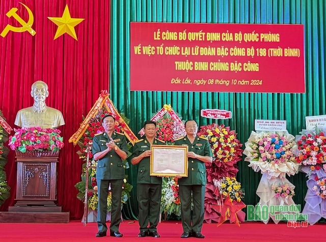 Tổ chức lại Lữ đoàn Đặc công bộ 198 (thời bình) thuộc Binh chủng Đặc công- Ảnh 1.