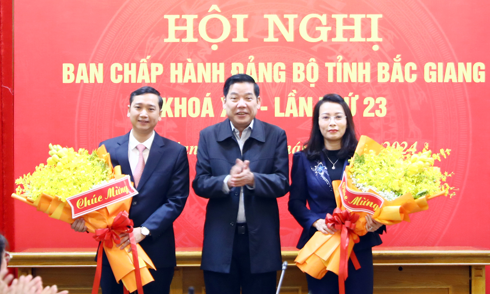 Nữ Chủ nhiệm Ủy ban Kiểm tra được bầu giữ chức Phó Bí thư Thường trực Tỉnh ủy; Trưởng Ban Tuyên giáo Tỉnh ủy được bầu làm Phó Bí thư Tỉnh ủy- Ảnh 3.