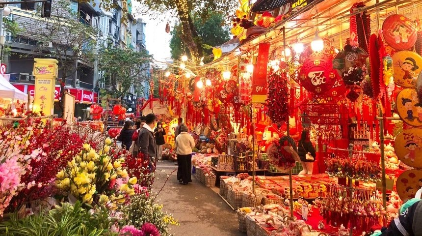 Địa điểm 70 chợ hoa xuân dịp Tết Nguyên đán Ất Tỵ 2025 tại Hà Nội