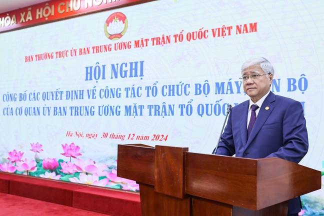 Cơ quan Ủy ban Trung ương Mặt trận Tổ quốc Việt Nam giảm từ 16 xuống còn 8 đầu mối- Ảnh 3.