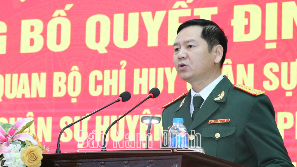 Tổ chức lại các cơ quan thuộc Bộ Chỉ huy Quân sự tỉnh và Ban Chỉ huy Quân sự huyện, thành phố- Ảnh 3.