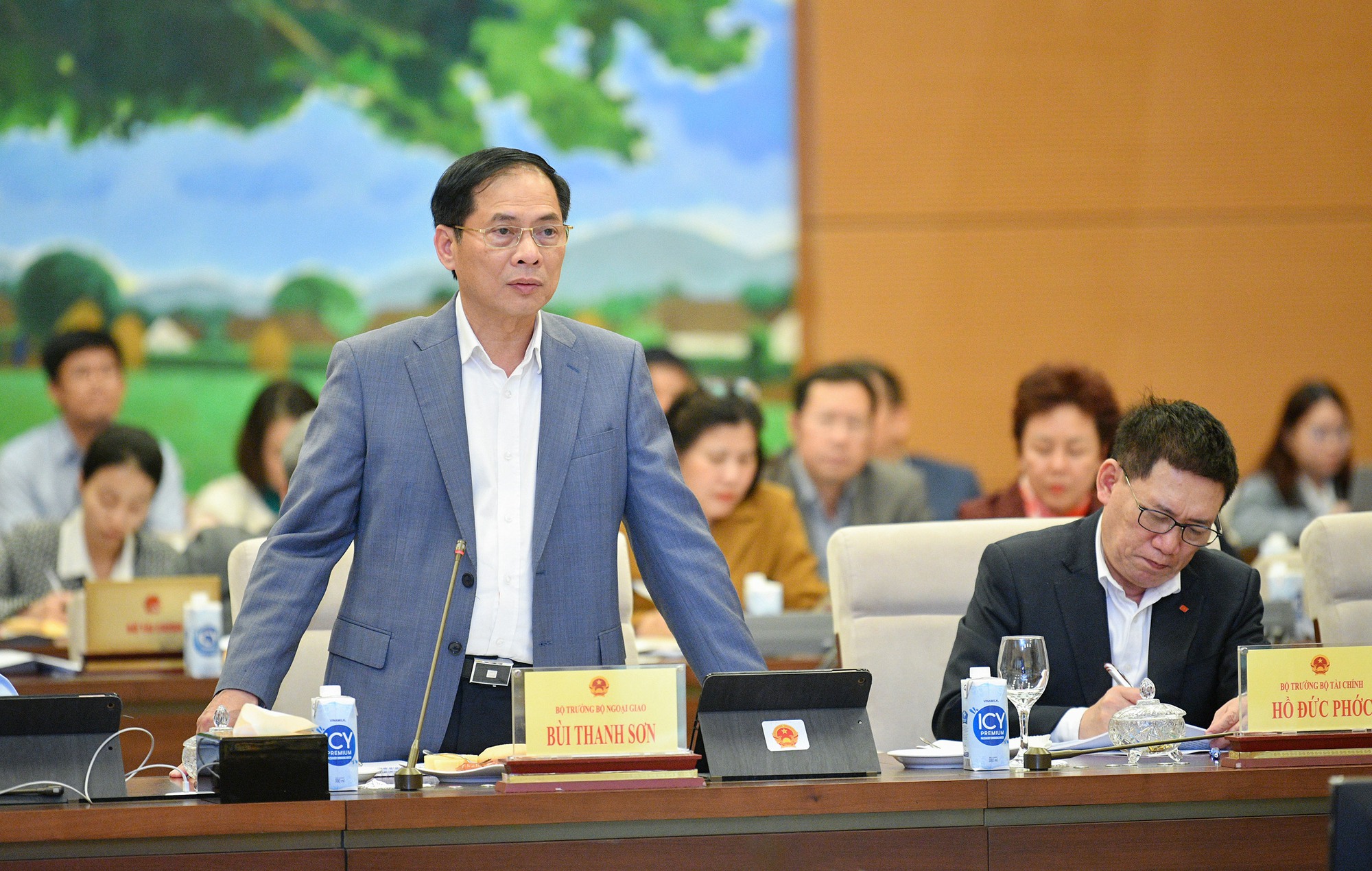 Chất vấn Bộ trưởng Bùi Thanh Sơn công tác bảo hộ công dân; sắp xếp, kiện toàn bộ máy ngoại giao- Ảnh 7.