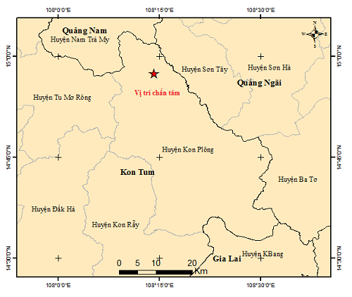 Liên tiếp xảy ra 3 trận động đất tại Hà Nội, Kon Tum- Ảnh 2.