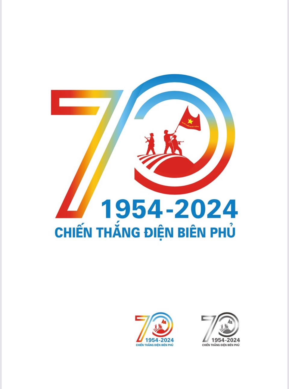 Ý nghĩa của mẫu biểu trưng Kỷ niệm 70 năm Chiến thắng Điện Biên Phủ- Ảnh 1.