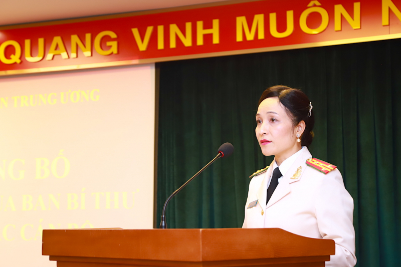 Ban Bí thư chuẩn y nữ Đại tá làm Phó Chủ nhiệm UBKT Đảng ủy Công an Trung ương- Ảnh 4.