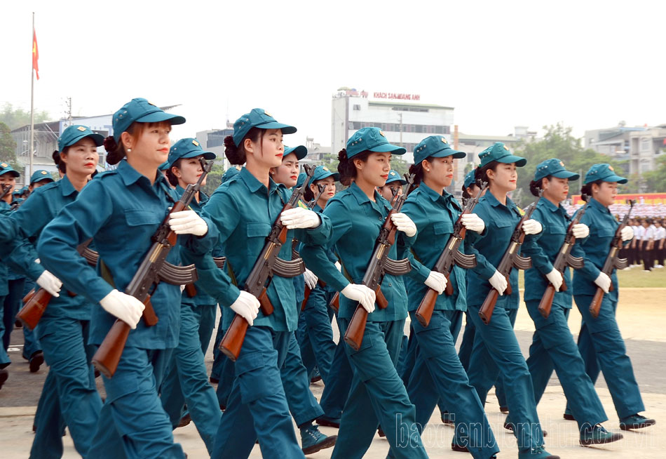 Hợp luyện các lực lượng diễu binh, diễu hành để sơ duyệt cấp Nhà nước vào ngày mai (3/5)- Ảnh 10.