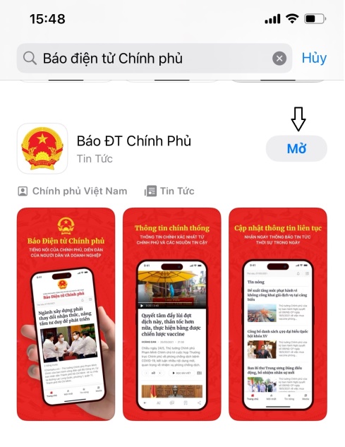 HƯỚNG DẪN CÀI ĐẶT APP BÁO ĐIỆN TỬ CHÍNH PHỦ- Ảnh 3.