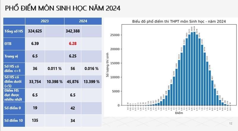 THI TỐT NGHIỆP 2024: Phổ điểm các môn Toán, Lý, Hóa, Sinh, Văn, Sử, Địa, Giáo dục Công dân, Tiếng Anh - Ảnh 6.