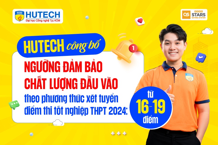 Điểm sàn tuyển sinh năm 2024 của Trường Đại học Công nghệ TPHCM (HUTECH)- Ảnh 1.