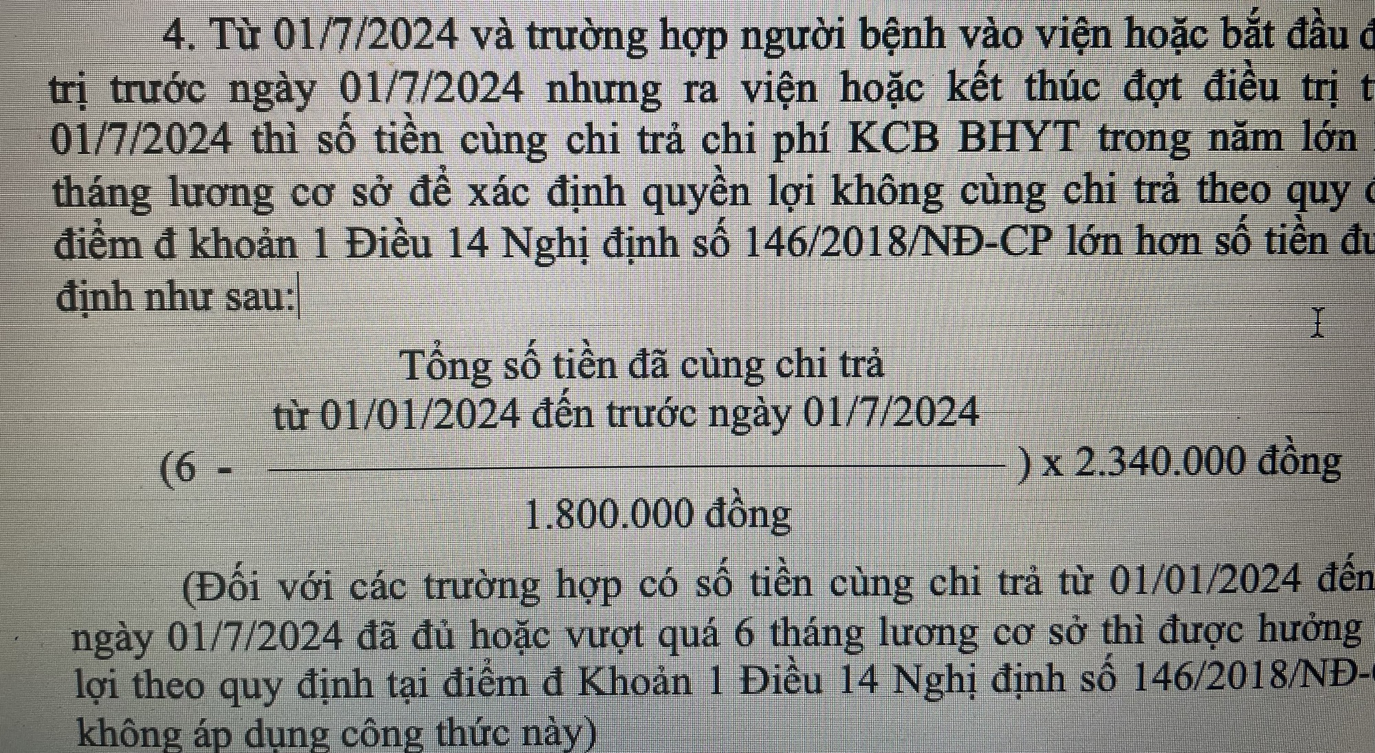 Hướng dẫn chi phí thanh toán khám chữa bệnh BHYT theo mức lương cơ sở 2,34 triệu đồng/tháng- Ảnh 1.