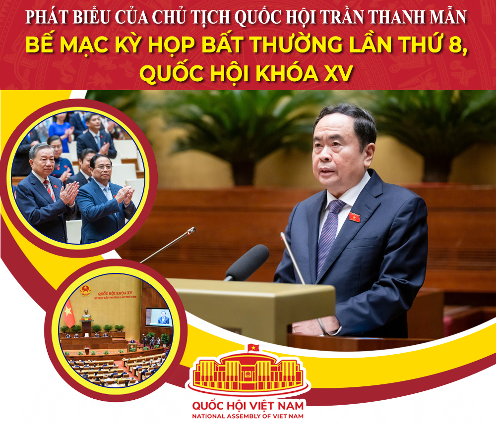 PHÁT BIỂU BẾ MẠC KỲ HỌP THỨ 8, QUỐC HỘI KHÓA XV CỦA CHỦ TỊCH QUỐC HỘI TRẦN THANH MẪN- Ảnh 1.