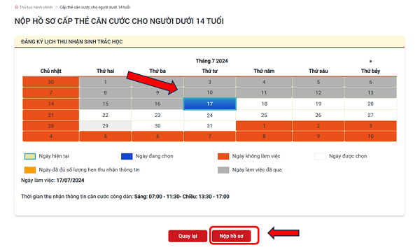 Hướng dẫn nộp hồ sơ trực tuyến đề nghị cấp thẻ Căn cước cho trẻ từ 6 đến dưới 14 tuổi- Ảnh 14.