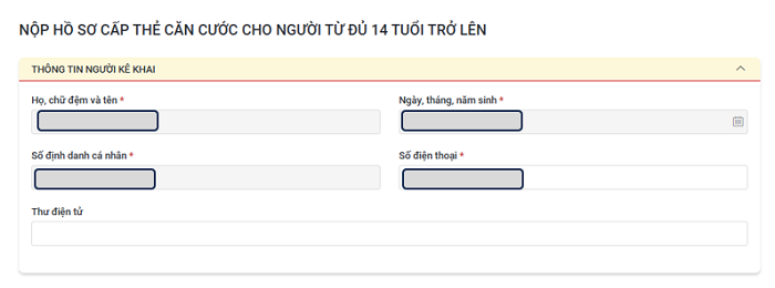 Hướng dẫn nộp hồ sơ trực tuyến đề nghị cấp thẻ Căn cước cho người từ đủ 14 tuổi - Ảnh 9.