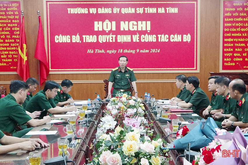 Bổ nhiệm Chủ nhiệm, Phó Chủ nhiệm Chính trị  Bộ CHQS tỉnh, Chính trị viên phó Ban CHQS huyện - Ảnh 1.