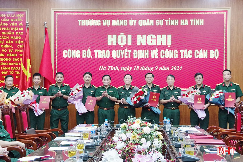 Bổ nhiệm Chủ nhiệm, Phó Chủ nhiệm Chính trị  Bộ CHQS tỉnh, Chính trị viên phó Ban CHQS huyện - Ảnh 2.