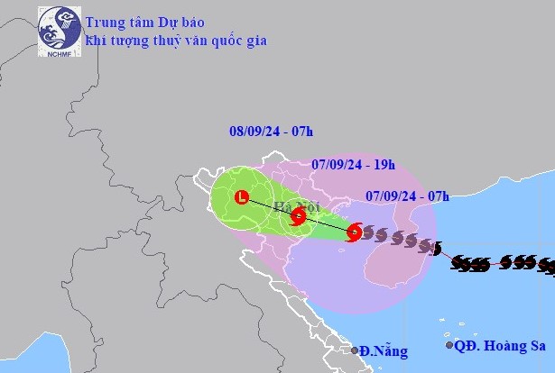 CẬP NHẬT: BÃO SỐ 3 (YAGI) giật cấp 17, trên vùng biển QUẢNG NINH - HẢI PHÒNG- Ảnh 1.