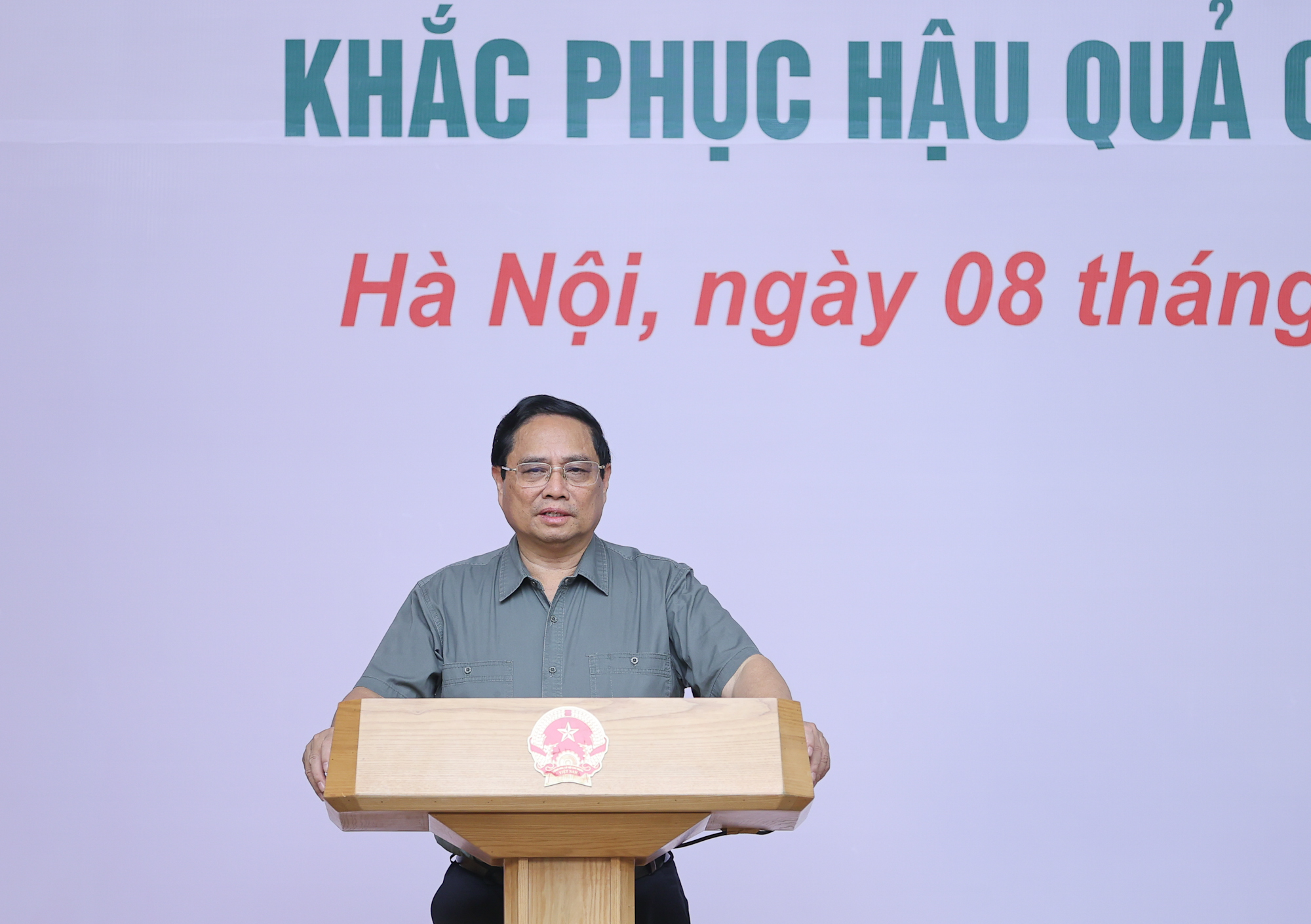 Thủ tướng chủ trì Hội nghị triển khai các biện pháp cấp bách khắc phục hậu quả bão số 3- Ảnh 6.