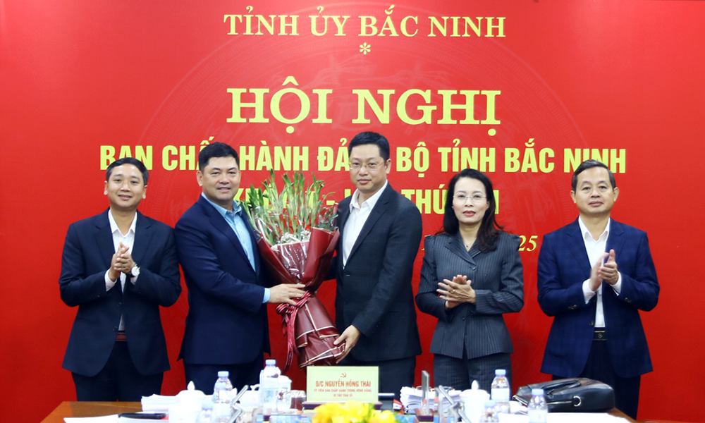 Đồng chí Trần Huy Phương được bầu giữ chức Phó Bí thư Tỉnh ủy Bắc Ninh- Ảnh 2.