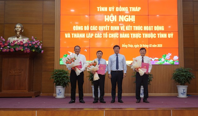 Đồng Tháp: Thành lập các tổ chức Đảng trực thuộc Tỉnh ủy và chỉ định nhân sự- Ảnh 1.